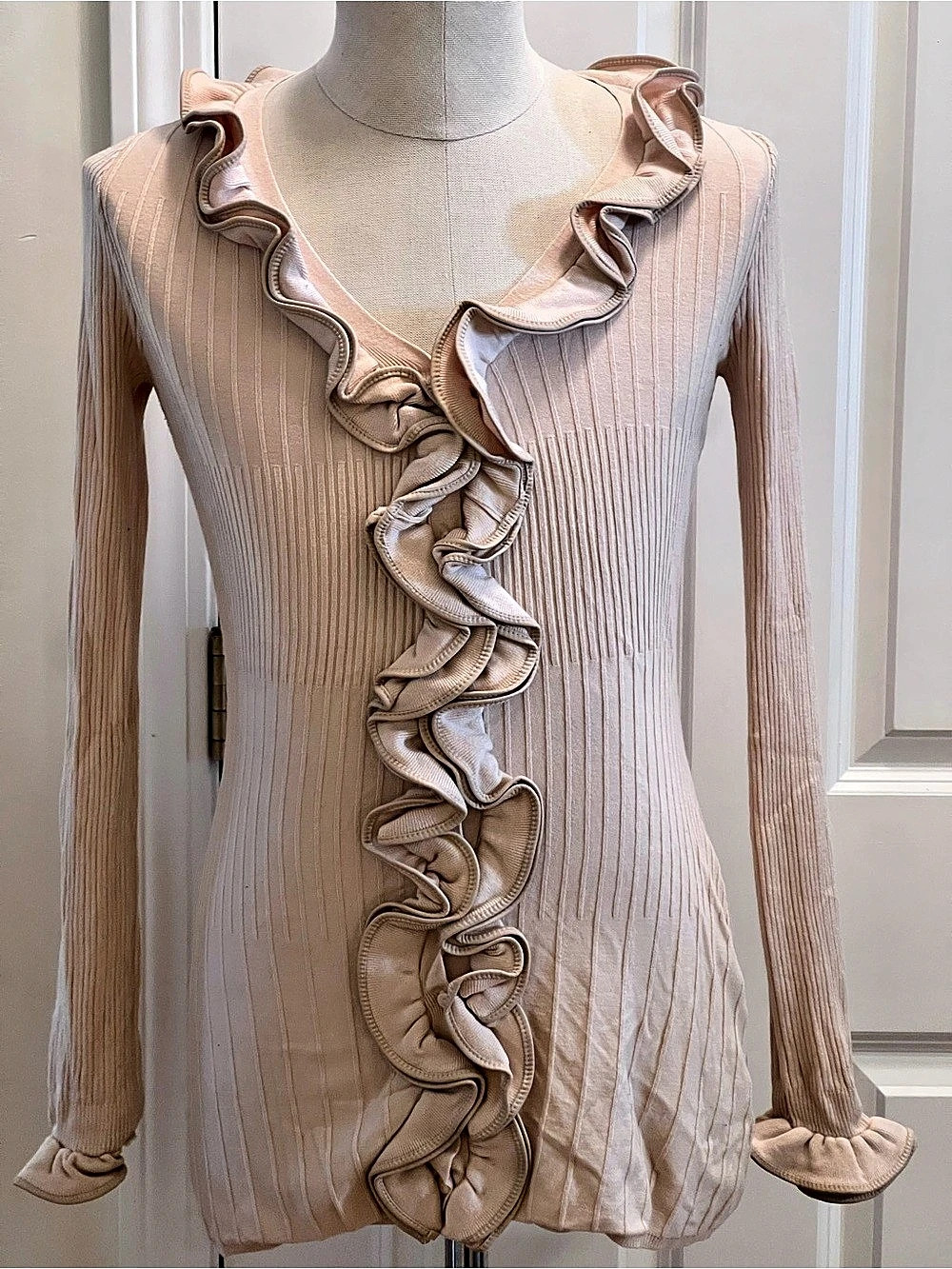 Boston Proper Ruffle Tunic in Pink Size Small Like New